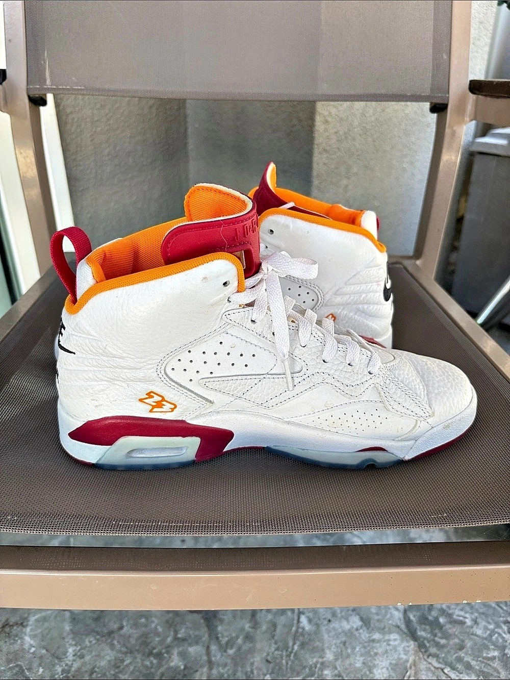 Jordan Air Jordan 6 Men's White & Red US 7.5